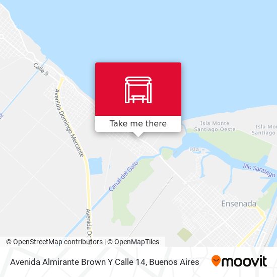 Avenida Almirante Brown Y Calle 14 map