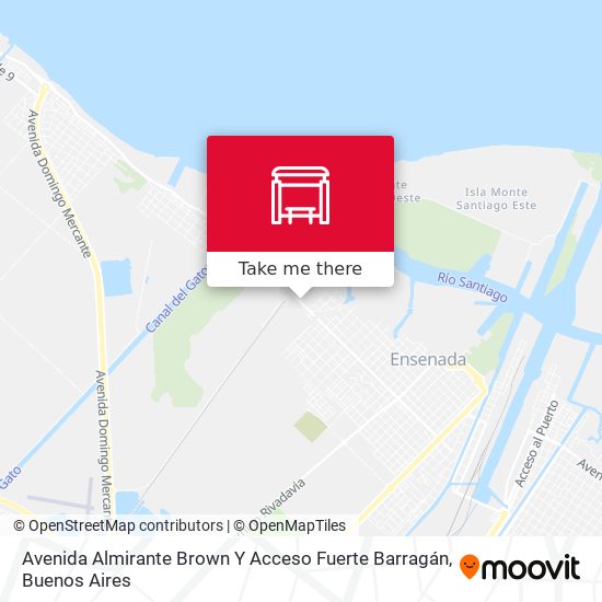 Avenida Almirante Brown Y Acceso Fuerte Barragán map