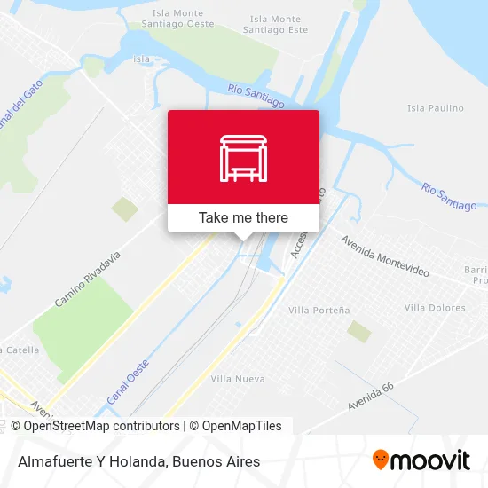 Almafuerte Y Holanda map