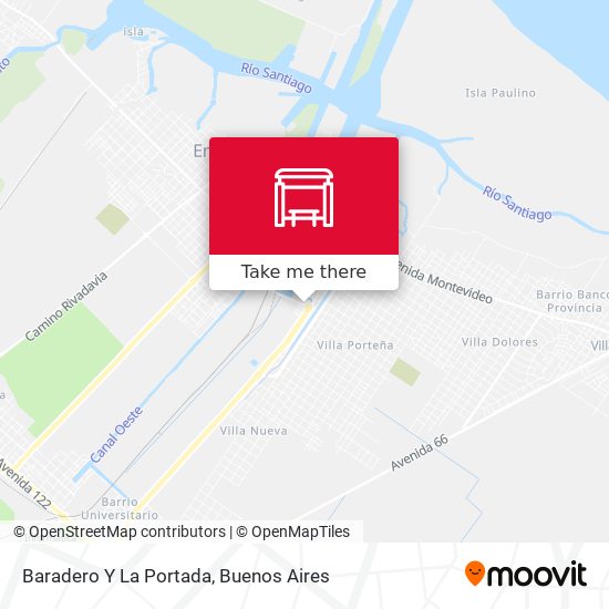Baradero Y La Portada map