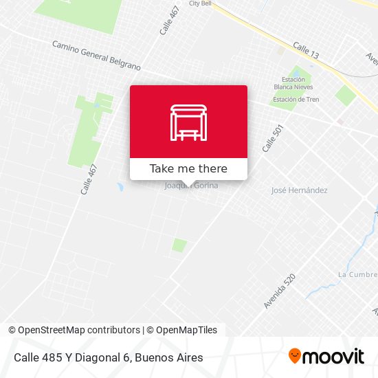 Calle 485 Y Diagonal 6 map