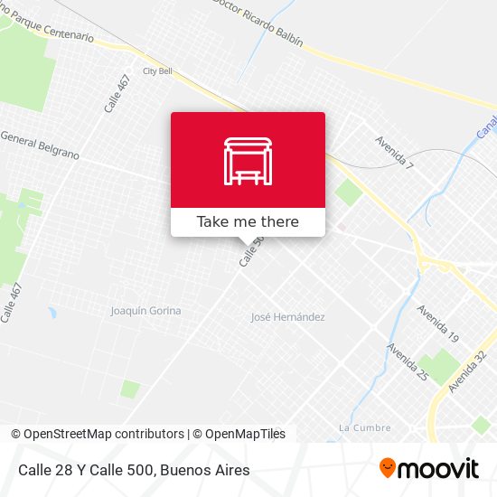 Calle 28 Y Calle 500 map