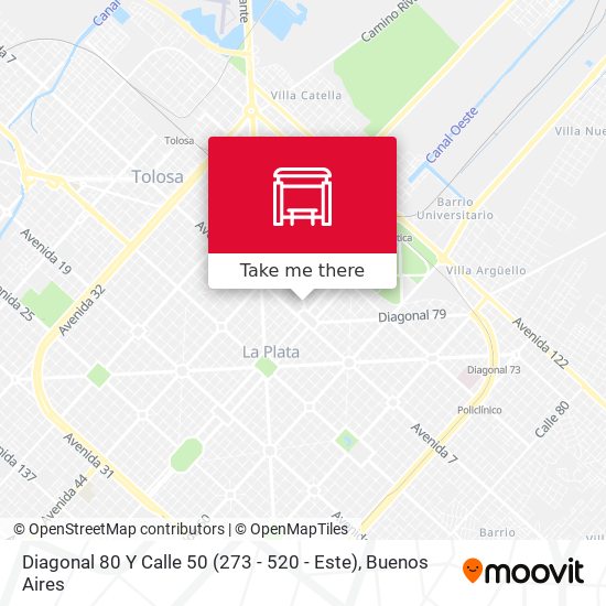 Mapa de Diagonal 80 Y Calle 50 (273 - 520 - Este)