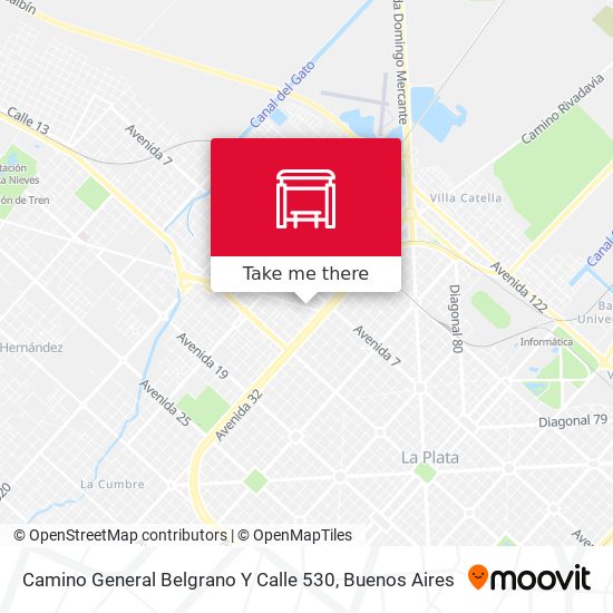 Camino General Belgrano Y Calle 530 map