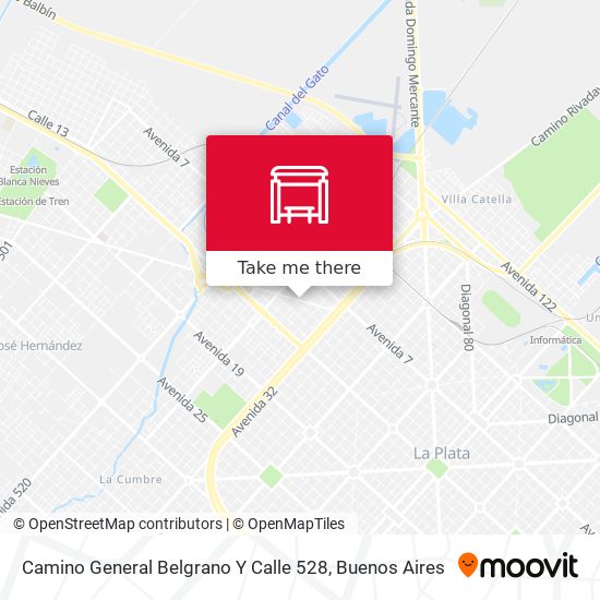 Camino General Belgrano Y Calle 528 map