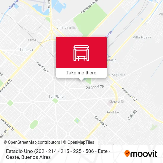 Estadio Uno map