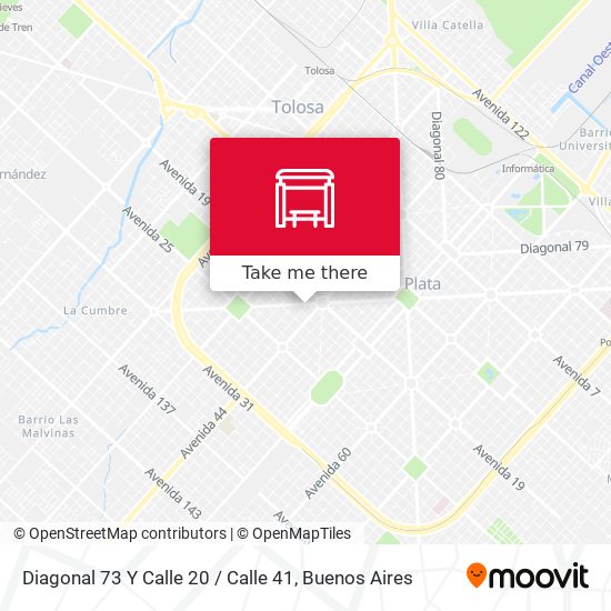 Mapa de Diagonal 73 Y Calle 20 / Calle 41