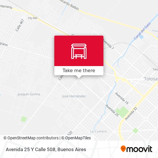 Avenida 25 Y Calle 508 map