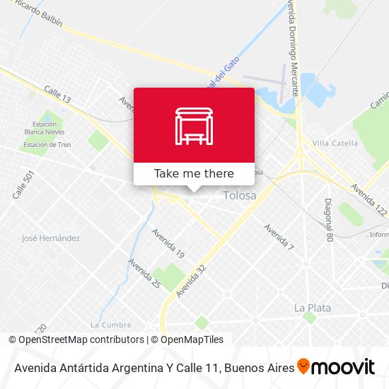 Avenida Antártida Argentina Y Calle 11 map