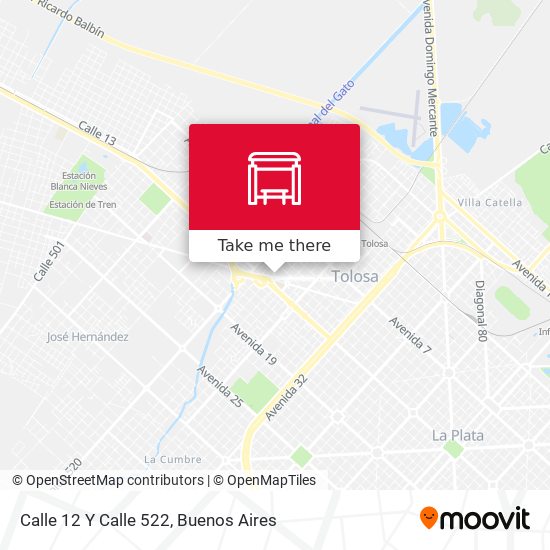 Calle 12 Y Calle 522 map