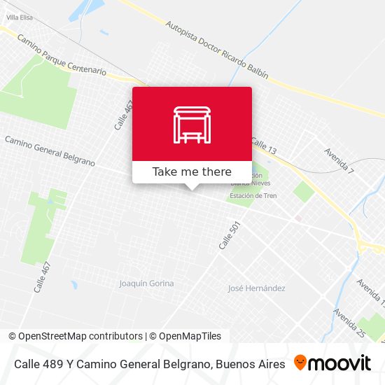 Calle 489 Y Camino General Belgrano map