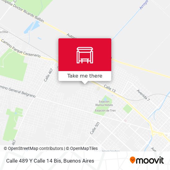Mapa de Calle 489 Y Calle 14 Bis