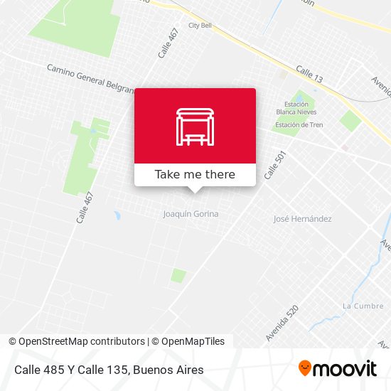 Calle 485 Y Calle 135 map