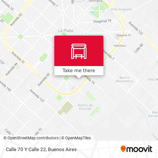 Mapa de Calle 70 Y Calle 22