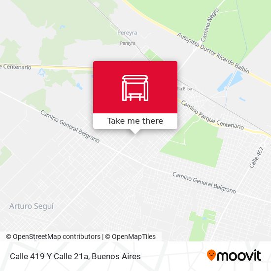 Mapa de Calle 419 Y Calle 21a
