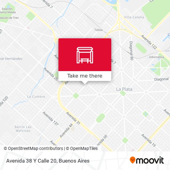 Mapa de Avenida 38 Y Calle 20