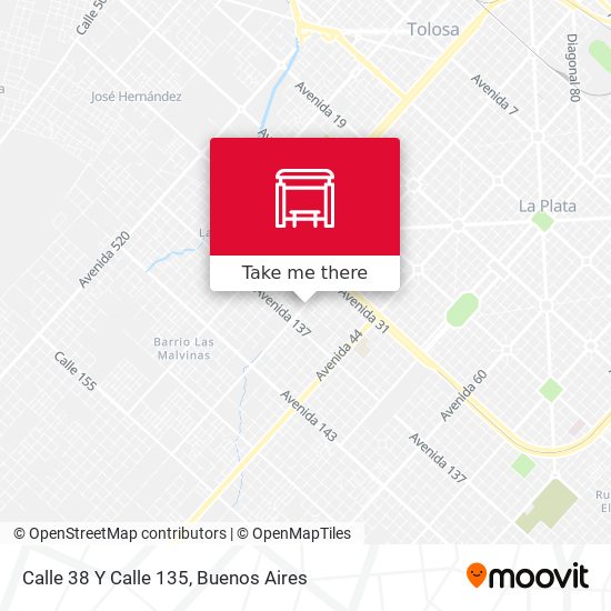 Mapa de Calle 38 Y Calle 135