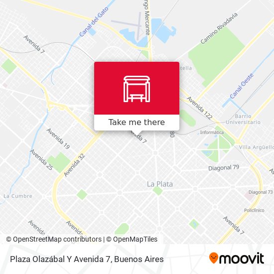 Mapa de Plaza Olazábal Y Avenida 7