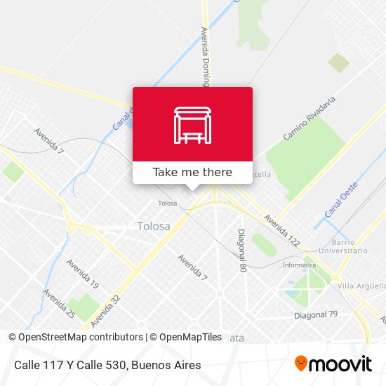 Calle 117 Y Calle 530 map