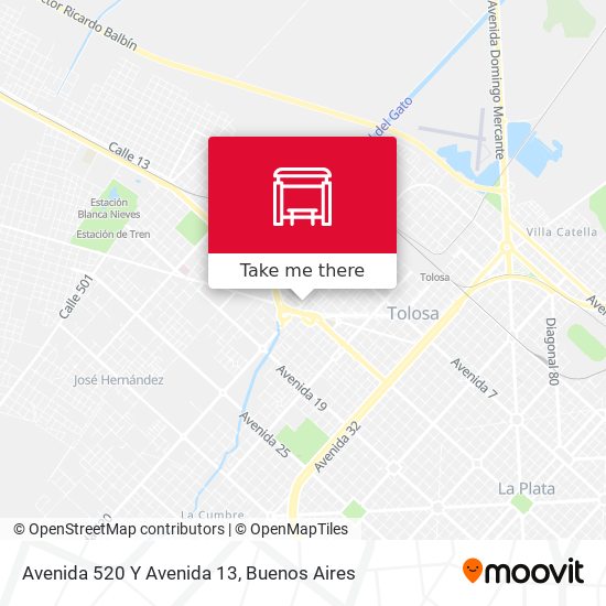 Avenida 520 Y Avenida 13 map