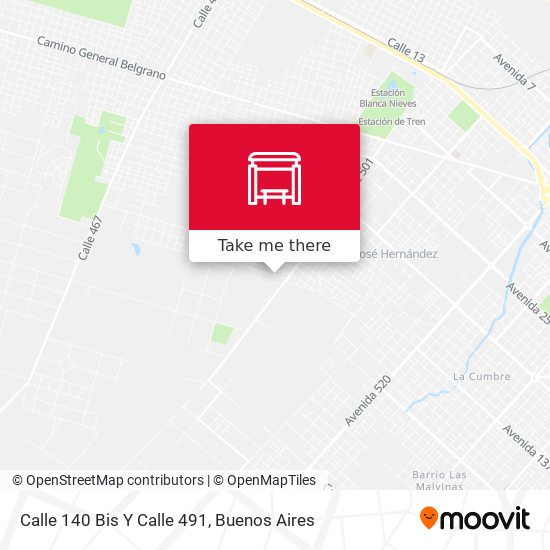 Mapa de Calle 140 Bis Y Calle 491