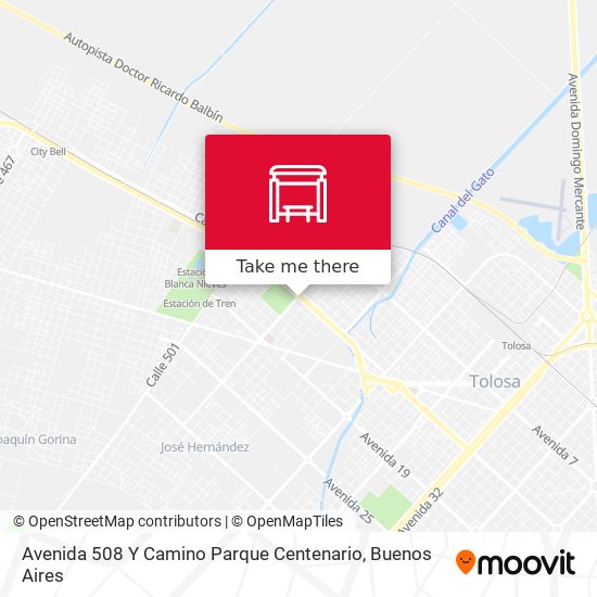 Avenida 508 Y Camino Parque Centenario map