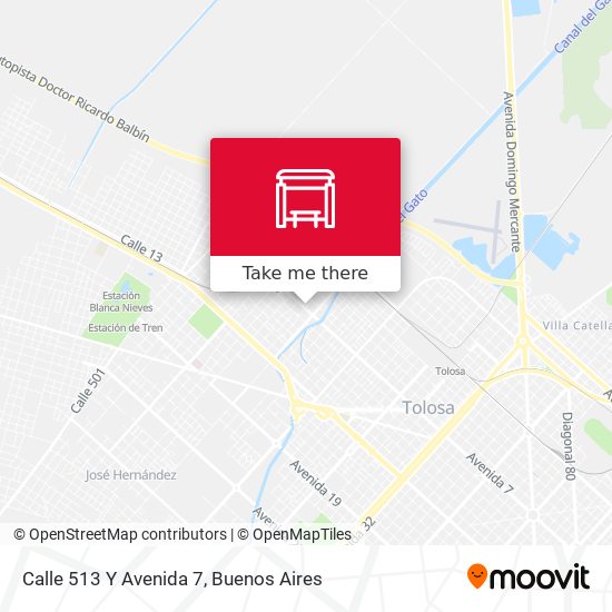 Mapa de Calle 513 Y Avenida 7