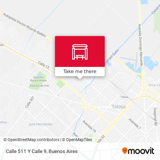 Mapa de Calle 511 Y Calle 9