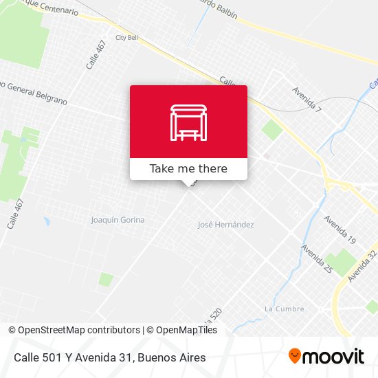 Mapa de Calle 501 Y Avenida 31