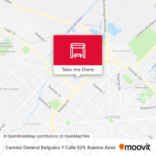 Mapa de Camino General Belgrano Y Calle 529