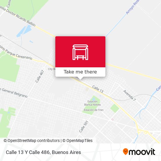 Mapa de Calle 13 Y Calle 486