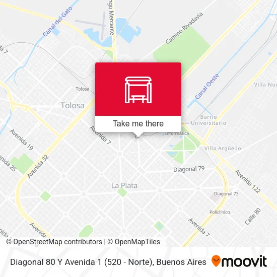 Mapa de Diagonal 80 Y Avenida 1 (520 - Norte)