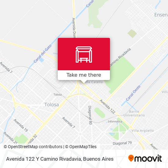 Mapa de Avenida 122 Y Camino Rivadavia