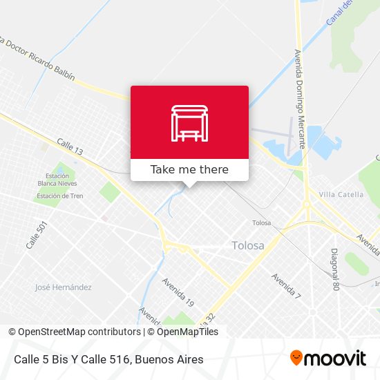 Calle 5 Bis Y Calle 516 map