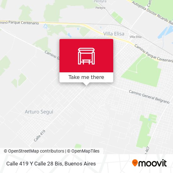Mapa de Calle 419 Y Calle 28 Bis