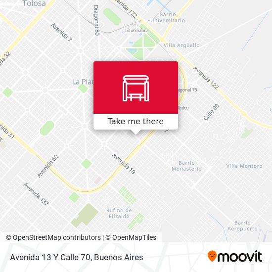 Avenida 13 Y Calle 70 map