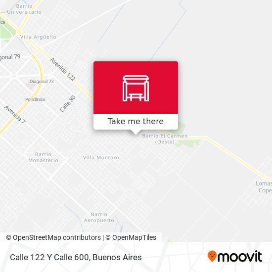 Mapa de Calle 122 Y Calle 600
