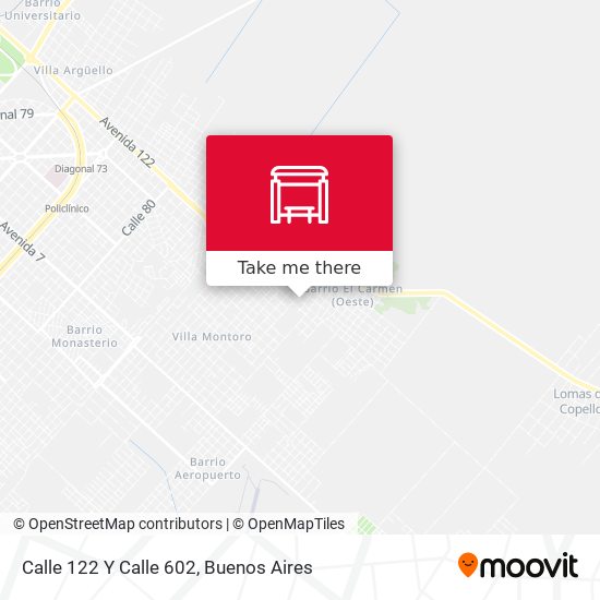 Calle 122 Y Calle 602 map
