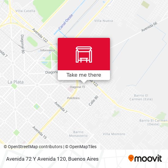 Avenida 72 Y Avenida 120 map