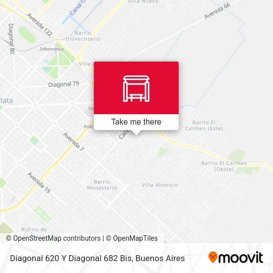 Diagonal 620 Y Diagonal 682 Bis map