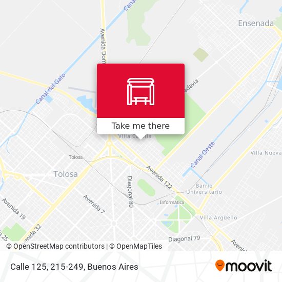 Mapa de Calle 125, 215-249