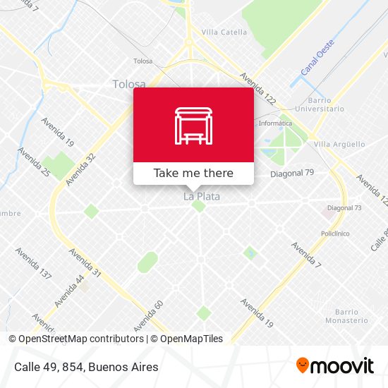 Mapa de Calle 49, 854