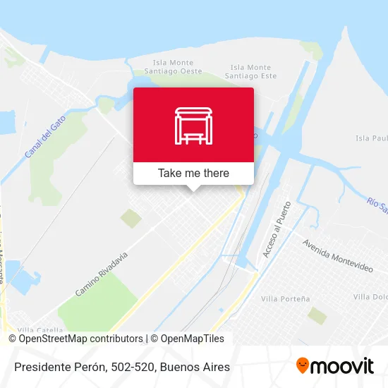 Presidente Perón, 502-520 map