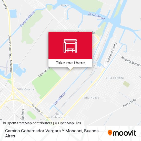 Camino Gobernador Vergara Y Mosconi map