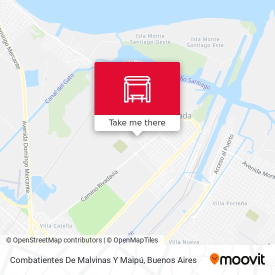 Mapa de Combatientes De Malvinas Y Maipú