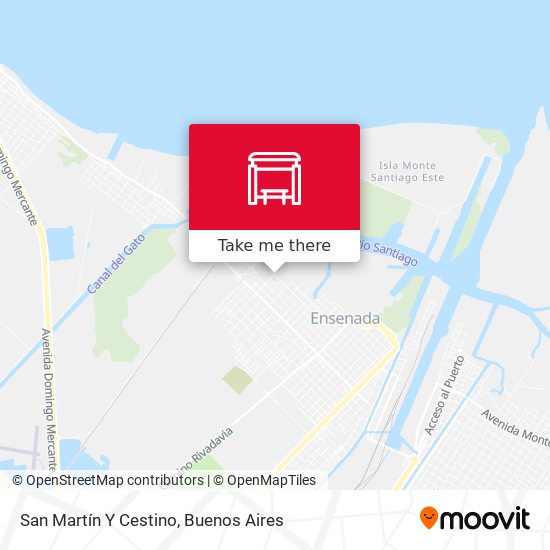 San Martín Y Cestino map