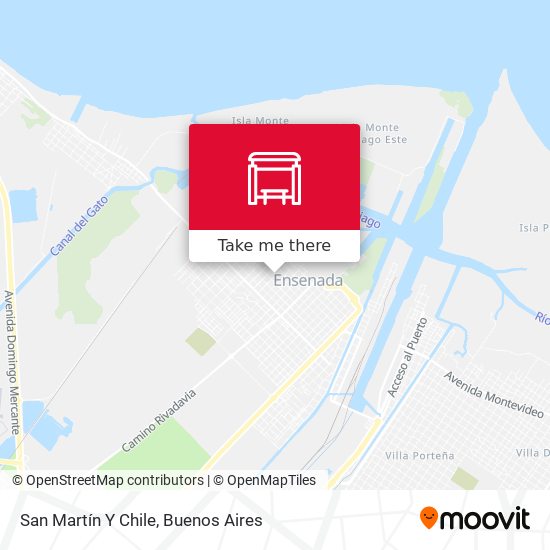 San Martín Y Chile map