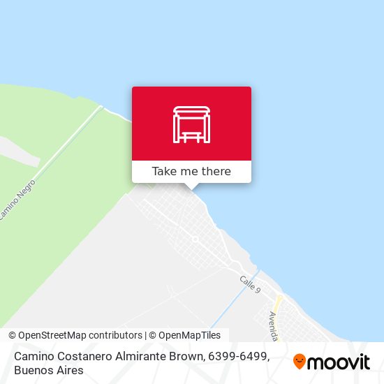 Mapa de Camino Costanero Almirante Brown, 6399-6499