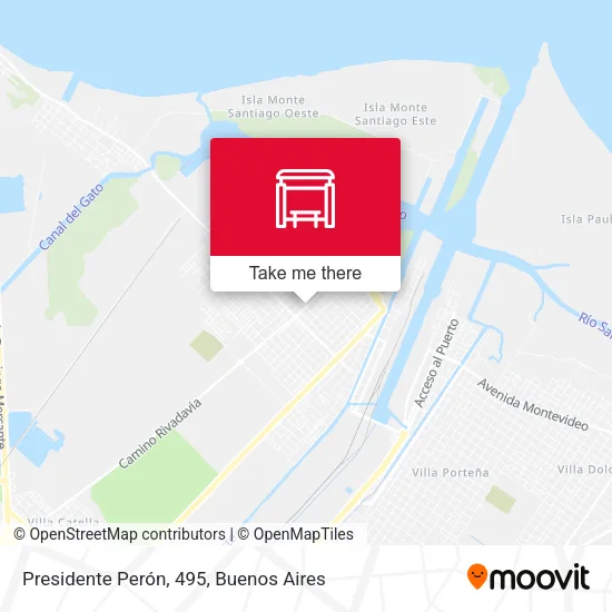 Presidente Perón, 495 map