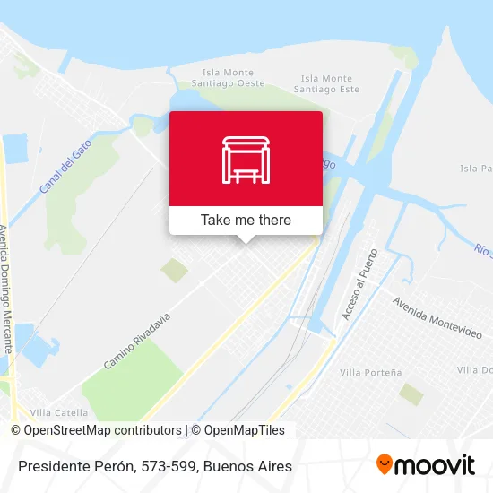 Presidente Perón, 573-599 map